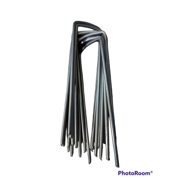 Lot of 12 U-Bend Hold Down Guide Nail Support Electrical HVAC A/C Drain Tube 4" - Picture 1 of 5